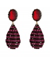 With their shimmering crystals and radiant tonal tincture, Dannijos drop earrings are a chic way to splash color into day and evening looks alike - Wear with everything from casual knits and jeans to fun cocktail dresses