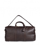 Tote around your weekend gear in style with this luxe overnight duffle from It British brand Mulberry - Top zip closure, carrying handles, adjustable convertible shoulder strap, tonal strip detail, embossed logo, keychain detail on handle - Perfect for a quick weekend jaunt or stylish jet set travel