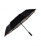 Iconic and essential, Burberry Londons characteristic check umbrella will keep your look in line on even the dreariest of days - Automatic folding feature - Carry with a belted trench and sleek weather boots