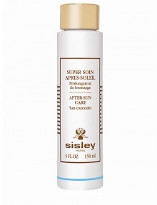 New and specifically designed to help repair skin exposed to the sun. Soothing, repairing and moisturizing, the light cream provides an instant feeling of comfort and freshness while leaving skin looking luminous and delightfully golden. The tan-extender formula features a light self-tanning effect to make your tan last longer after you return from a holiday in the sun. Suitable for all skin types, the fresh and easily absorbed cream can be used on both the face and body. 