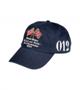 Give your casual look a sporty kick with this flag-laden baseball cap from Polo Ralph Lauren - Classic sports cap look, flag patch front, number side detail - Perfect for sports, play, or sun protection - Pair with straight leg jeans and a tee or chinos