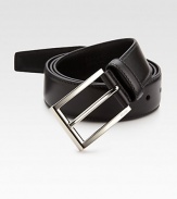 Smart, smooth Italian leather with signature engraved metal buckle.LeatherAbout 1¼ wideMade in Italy