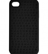 Protect your precious iPhone with this sleek, logo-detailed silicone case from Marc by Marc Jacobs- Flexible silicone case with allover logo detail, compatible with iPhone 4 and 4S - Great for everyday use or as a thoughtful gift