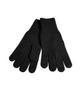 Sleek and ultra soft, Maison Martin Margielas cashmere gloves are the perfectly streamlined finished to your chic winter look - Ribbed cuffs - Team with modern tailored outerwear and slick leather accessories