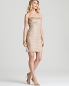 Delicate chiffon trickles along Sue Wong's glamorous, beaded dress, a standout style with timeless appeal.