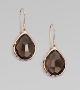 From the Rock Candy® Collection. Rich smokey quartz stones in 18k gold and sterling silver with a warm 18k rose goldplating. Smokey quartz18k gold and sterling silver with 18k rose goldplatingDrop, about 1¼Hook backImported 