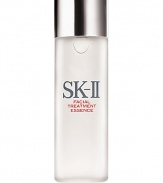 Skin Balancing Essence. The heart of the SK-II range. The second point in your Ritual. This unique Pitera-rich product moisturizes to improve texture and clarity for a more beautiful, glowing complexion. It contains the most concentrated amount of Pitera of all the SK-II skincare products--around 90% pure SK-II Pitera. It absorbs easily and leaves your skin looking radiant, with a supple, smooth feel. 2.5 oz. 