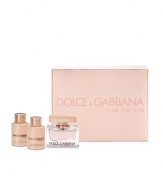 DG Rose The One Women's Deluxe Set includes:Eau De Parfum, 2.5 oz Luxurious Body Lotion, 3.3 oz Shower Gel, 3.3 oz.