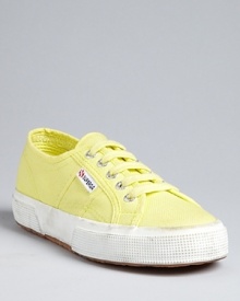 Superga reinvents the Classic Canvas sneaker in a cheerful array of vibrant hues.