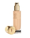 ILLUMINATING FOUNDATION- DIMENSIONAL RADIANCE- WEIGHTLESS PERFECTION. For the first time, the magic light of Touche Éclat is in a foundation. Infused in a weightless fluid, this formula targets shadowy areas and highlights the contours of the face. Free of opaque fillers, its perfecting texture evens the complexion and helps conceal imperfections, while enhancing your skin's natural beauty. Available in 16 shades. Made in France. 1 oz.