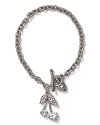 Charm them. Juicy Couture's silver-link bracelet comes topped with cherries, meaning this bauble is good enough to eat.