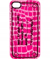 Snap a fun luxe face onto your iPhone with Marc by Marc Jacobs croco-print case - Fits 4G iPhones, allover croco print, black logo tag print - Stash away in just as bold oversized totes