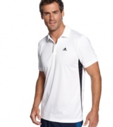 They say you play your best when you feel and look your best. Start your star performance on the court by slipping into this stylish tennis polo shirt from adidas.