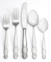 Set a welcoming table with tropical flair and the fresh Pineapple flatware set. A classic silhouette crafted in gleaming stainless steel bears fruit in a fun escape from traditional dining.