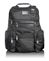 Rendered in ballistic nylon with leather trim, the Alpha Bravo series offers classic styling details and strong organizational pockets, functioning seamlessly across work, travel and casual environments. With a roomy compartment, the backpack easily stores papers, files, an extra layer of clothing and all your everyday essentials.