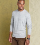 Soft with a classic design, this Tommy Hilfiger sweater is timeless.