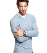 The ribbed effect on this John Ashford v-neck shirt gives you a unique look you can pull out of your closet and throw on for on-the-go cool.