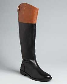 Lauren Ralph Lauren perfectly captures its signature equestrian style in these elegant, work-or-play riding boots.