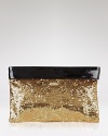 Round out your party portfolio with kate spade new york's sparkle-splashed clutch. Tuck this shimmery bag under your arm to give that LBD a delicate dose of shine.