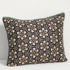 Fashioned in a geometric floral print, complete your garden bedroom setting with this lovely decorative pillow.