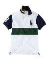 Polo Ralph Lauren Custom-Fit Short-Sleeved Pieced Mesh Polo