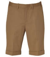 Stay cool and stylish in these classic Bermuda shorts from Neil Barrett - Flat front, belt loops, off-seam pockets, back welt pockets with button, cuffed hem - Pair with a slim fit polo and loafers