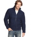 Zip yourself in warmth with this attractively handsome sherpa lined heavyweight sweater by X-Ray.