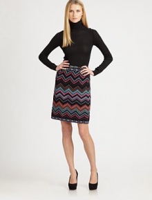 Guaranteed to be a new favorite, this wave-knit skirt offers a relaxed-yet-feminine fit.Elasticized waistbandPull-on styleContrast trimFully linedAbout 22 long40% acrylic/36% wool/18% viscose/4% polyester/1% alpaca/1% nylonDry cleanMade in Italy of imported fabricModel shown is 5'11 (180cm) wearing US size 4. 