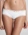 Soft to the touch hipster with contrast lace trim. So comfortable that you won't want to wear anything else.