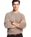 Bulk up on luxury and color with any of these lightweight, cashmere cable sweaters from Club Room.