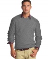 Great catch. This Izod crew-neck sweater will be your trusty companion, all season long. (Clearance)