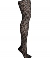 Made from soft merino wool with allover ornamental patterning, Fogals two-tone tights set an eye-catching foundation for cool weather looks - Semi-opaque, comfortable knit waistband, knitted-in heel and toe - Perfect for wearing with sleek tailored dresses and edgy leather jackets