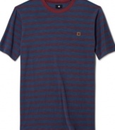 Step up your everyday casual look wear this striped t-shirt from DC Shoes.