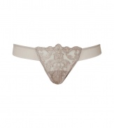 Turn up the heat with this luxe embroidered thong from La Perla - Wide waistband, front embroidered detailing - Perfect under any outfit or as a thoughtful gift