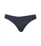 Add sultry style with these modernized animal print bikini briefs from Stella McCartney - Subtle lace trim, animal-inspired print, classic brief style - Perfect under virtually any outfit or paired with a matching bra for stylish lounging