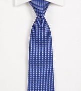 A lively addition to any work wardrobe, handsomely woven in golf-printed Italian silk.SilkDry cleanMade in Italy