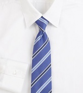 Tonal stripes sharpen a classic tie woven in Italy from silk. About 3 wideSilkDry cleanMade in Italy