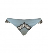 Turn up the heat in the boudoir with these super sexy-meets-luxe lace-laden panties from Kiki de Montparnasse - Panties with lace inlay and trim at hips - Perfect under a slinky cocktail sheath or paired with a matching bra for stylish lounging