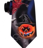 Get inspired by the ghoulish with this fun Jerry Garcia silk tie.