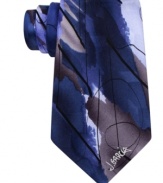 Paint the town in this abstract silk tie from Jerry Garcia.