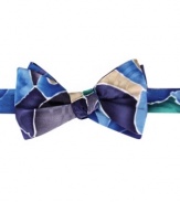 Keep your look colorful with a touch of class and this silk bow tie from Jerry Garcia.