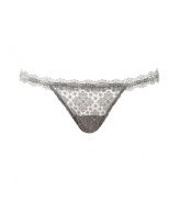 Whimsical yet sultry, this lace-laden thong from La Perla will turn up the heat - Elasticized waist with lace and solid weave detail, sheer floral lace overlay - Perfect under any outfit or pair with a matching bra for stylish lounging