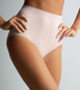 For a wonderfully seamless and flattering look, try this full-coverage, microfiber brief by by Bali. Style #803J