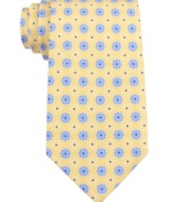 A micro pattern adds a fresh touch to your look. This tie from Tommy Hilfiger is an instant classic.