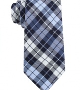 Be a plaid man in this cool tartan tie from Tommy Hilfiger. Skinny construction gives it the most modern edge.