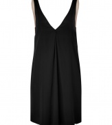 Whether youre looking to lounge in style or add some comfort to your evening look, this chic Philip Lim slip dress will up the style factor - V-neck, relaxed silhouette, front pleating, slit pockets, asymmetrical hem, contrasting back panel with gathering detail - Pair with a kimono for at-home style or ribbed tights, a draped leather jacket, and booties for off-duty cool