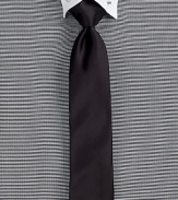 An elegant rendition of a simple necktie, rendered in a luxurious stretch cotton blend.About 2½ wide59% cotton/37% polyester/4% elastaneDry cleanMade in Italy