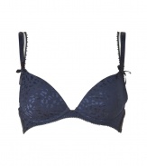 Add sultry style with this modernized animal print bra from Stella McCartney - D?colletage-enhancing push-up cups, wide adjustable straps with bow detail, back hook and eye closure - Pair with a low-cut top or dress or with matching panties for stylish lounging