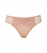 Turn up the heat with these sultry vintage-inspired briefs from Chantal Thomass - Front layered detailing, sheer panels, classic brief styling - Perfect under virtually any outfit or paired with a matching bra for stylish lounging