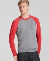 Exude laidback cool in this color-blocked sweatshirt from Alternative.